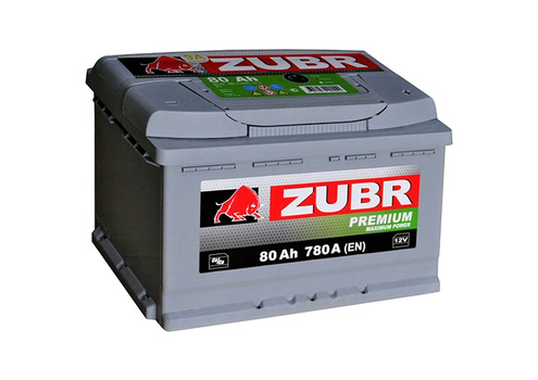 Аккумулятор 80Ач "ZUBR PREMIUM" О.П. 278х175х190