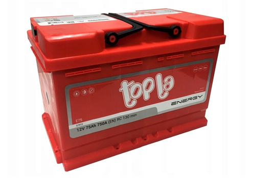 Аккумулятор 75Ач "TOPLA ENERGY" О.П. 278х175х190