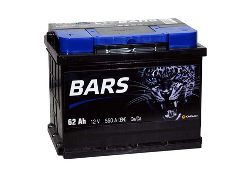 Аккумулятор 62Ач "BARS SILVER" П.П. 242х175х190