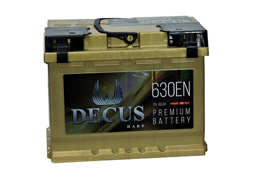 Аккумулятор 60Ач "DECUS" П.П. 242х175х190