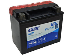 Аккумулятор 10Ач "EXIDE AGM ETX12-BS" П.П. 150х87х130