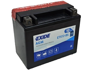 Аккумулятор 10Ач "EXIDE AGM ETX12-BS" П.П. 150х87х130