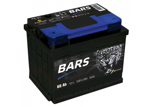 Аккумулятор 60Ач "BARS SILVER" П.П. 242х175х190