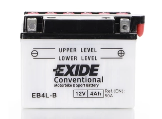 Аккумулятор 4Ач "EXIDE EB4L-B" О.П. 118х70х90