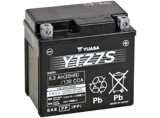 Аккумулятор 6Ач "YUASA AGM YTZ7S" О.П. 113х70х105 залитая