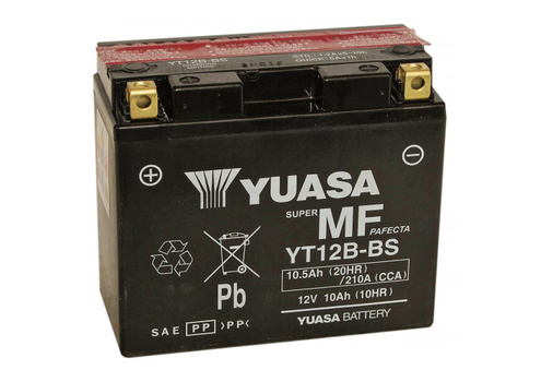 Аккумулятор 10Ач "YUASA AGM YT12B-BS" П.П. 150х69х130