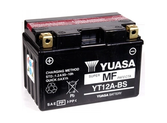 Аккумулятор 10Ач "YUASA AGM YT12A-BS" П.П. 150х87х105