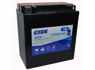 Аккумулятор 18Ач "EXIDE AGM ETX20CH-BS" П.П. 150х87х161