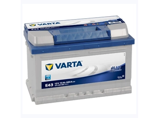 Аккумулятор 72Ач "VARTA BLUE DYNAMIC E43" О.П. 278х175х175 Низкий