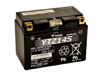 Аккумулятор 11Ач "YUASA AGM YTZ14S" П.П. 150х87х110 залитая
