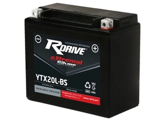 Аккумулятор 18Ач "RDrive eXtremal SILVER AGM YTX20L-BS" О.П. 176х87х155