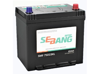 Аккумулятор 65Ач "SEBANG 75D23KL" О.П. 232х175х220