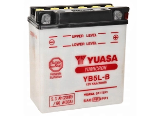 Аккумулятор 5Ач "YUASA YB5L-B" О.П. 120х60х130