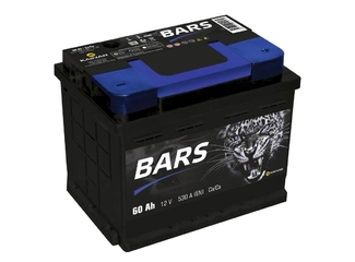 Аккумулятор 60Ач "BARS SILVER" О.П. 242х175х190