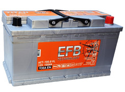 Аккумулятор 100Ач "TITAN EFB" О.П. 352х175х190
