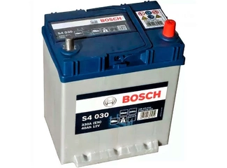 Аккумулятор 40Ач "BOSCH ASIA S4 030" О.П. 187х140х227