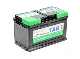 Аккумулятор 80Ач "TAB AGM" О.П. 315х175х190
