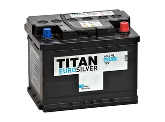 Аккумулятор 63Ач "TITAN EURO SILVER" О.П. 242х175х190