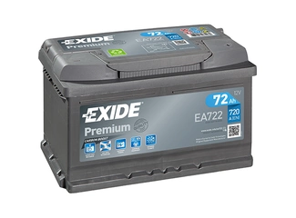 Аккумулятор 72Ач "EXIDE PREMIUM" О.П. 278х175х175 Низкий