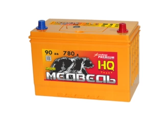 Аккумулятор 90Ач "МЕДВЕДЬ АЗИЯ" О.П. 306х173х220