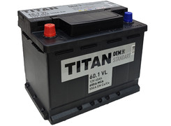Аккумулятор 60Ач "TITAN STANDART" П.П. 242х175х190