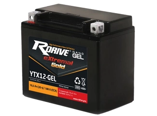 Аккумулятор 10Ач "RDrive eXtremal GOLD YTX12-GEL" П.П. 150х87х130