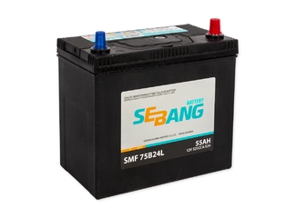 Аккумулятор 55Ач "SEBANG 75B24L" О.П. 238х129х220