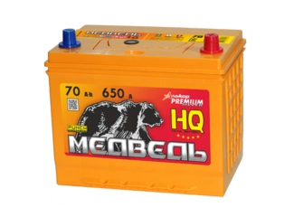 Аккумулятор 70Ач "МЕДВЕДЬ АЗИЯ" О.П. 261х173х220