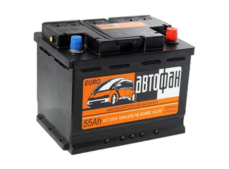 Аккумулятор 55Ач "АВТОФАН" О.П. 242х175х190