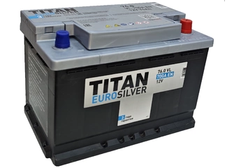 Аккумулятор 76Ач "TITAN EURO SILVER" О.П. 278х175х190