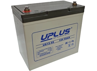 АКБ 12V 55Ач "UPLUS UPS US12-55"  229х138х205