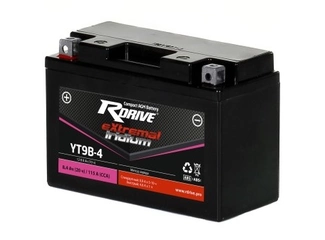 Аккумулятор 8Ач "RDrive eXtremal IRIDIUM AGM YT9B-BS" П.П. 150х68х105
