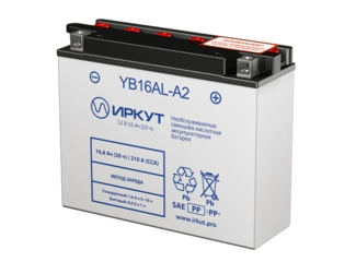 Аккумулятор 16,8Ач "ИРКУТ YB16AL-A2" О.П. 206х70х165