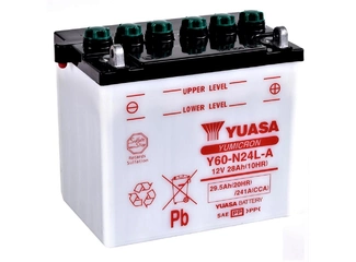 Аккумулятор 28Ач "YUASA Y60-N24L-A" О.П. 184х124х175