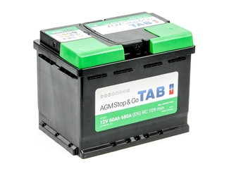 Аккумулятор 60Ач "TAB AGM" О.П. 242х175х190