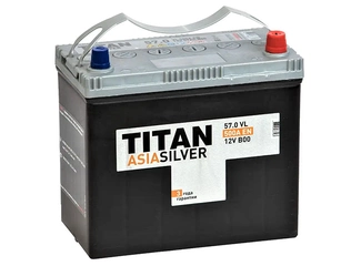 Аккумулятор 57Ач "TITAN ASIA SILVER" О.П. 238х127х220