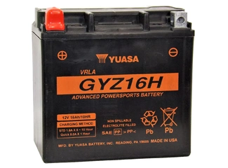 Аккумулятор 16Ач "YUASA AGM GYZ16H" П.П. 150х87х145 залитая
