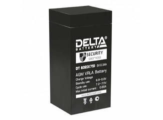 АКБ 6V 2,3Ач "DELTA DT6023(75)"  43х37х75