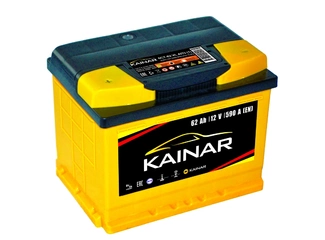 Аккумулятор 62Ач "KAINAR" П.П. 242х175х190