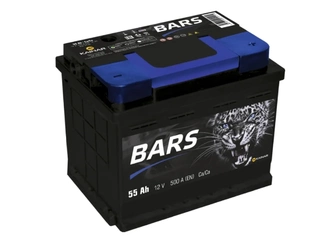 Аккумулятор 55Ач "BARS SILVER" О.П. 242х175х190