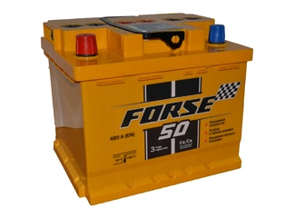 Аккумулятор 50Ач "FORSE" П.П. 207х175х190 Низкий
