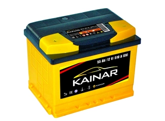 Аккумулятор 55Ач "KAINAR" П.П. 242х175х190