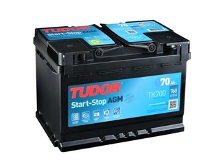 Аккумулятор 70Ач "TUDOR AGM TK700" О.П. 278х175х190