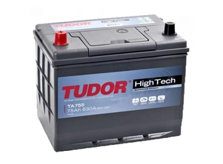 Аккумулятор 75Ач "TUDOR HIGH-TECH TA755" П.П. 261х173х220
