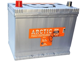 Аккумулятор 80Ач "TITAN ARCTIC ASIA" П.П. 258х175х223
