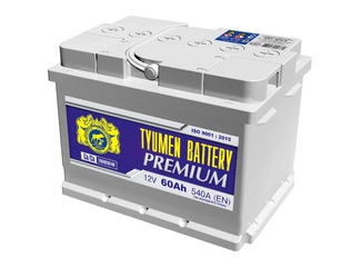 Аккумулятор 60Ач "TYUMEN PREMIUM" П.П. 242х175х175 Низкий