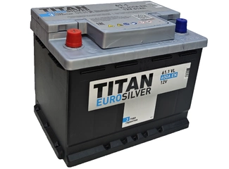 Аккумулятор 61Ач "TITAN EURO SILVER" П.П. 242х175х190
