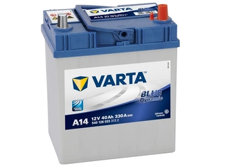 Аккумулятор 40Ач "VARTA BLUE DYNAMIC ASIA A14" О.П. 187х127х227