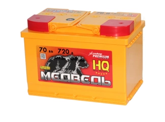 Аккумулятор 70Ач "МЕДВЕДЬ HQ" О.П. 278х175х190