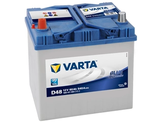 Аккумулятор 60Ач "VARTA BLUE DYNAMIC ASIA D48" П.П. 232х173х225